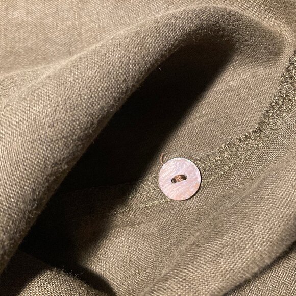 FLAX 100% Linen Top with 3-button Feature - Picture 11 of 11